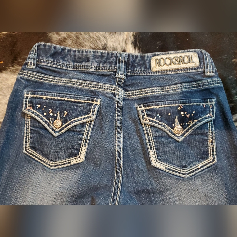 Women's Boot Cut Jeans - Picture 4 of 6